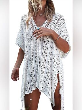 Beach Swimwear Crochet Cover up-NWOT